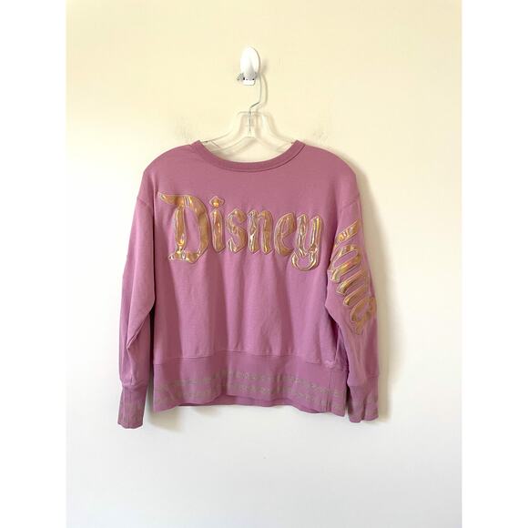 Disneyland Official Parks Crewneck Sweatshirt Purple Size Small - Picture 1 of 8
